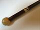 Antique Hand Carved Ball Top Walking Stick