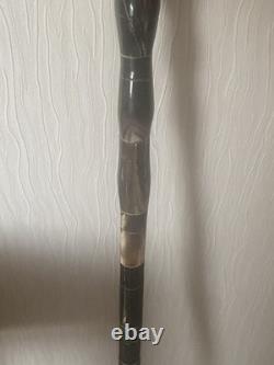 Antique Hand Carved Bovine Horn Walking Stick