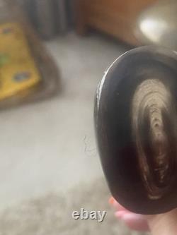 Antique Hand Carved Bovine Horn Walking Stick