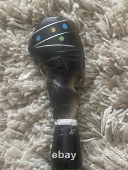 Antique Hand Carved Bovine Horn Walking Stick