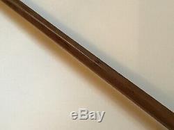 Antique Hand Carved Bulldog Walking Stick/Cane