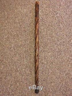 Antique Hand Carved Cocobolo Cane / Walking Stick Austrian 1880s