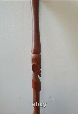 Antique Hand-Carved Tribal Walking Stick