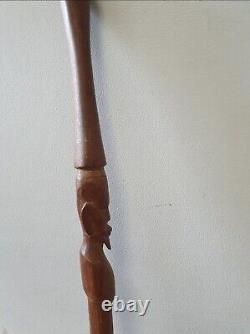 Antique Hand-Carved Tribal Walking Stick