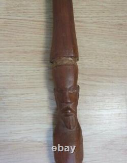 Antique Hand-Carved Tribal Walking Stick