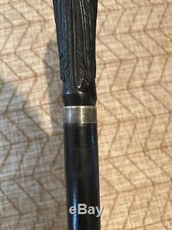 Antique Hand carved Ebony Walking Stick