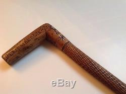 Antique Hand carved Walking Stick