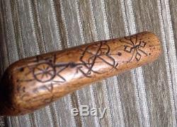 Antique Hand carved Walking Stick