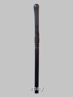Antique Hardwood Patina Ceromonial Walking Stick Carved