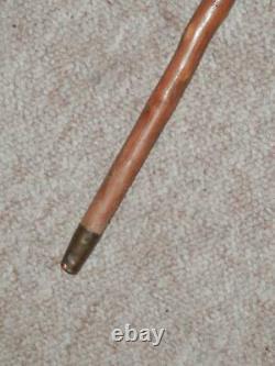 Antique Holly Walking Stick/Cane With Hand-Carved Hooked Fritz Handle 85.5cm