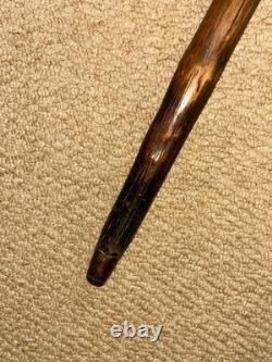 Antique Japanese Walking Stick Cane Intricate Hand Carved Three Wise Monkeys