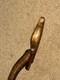 Antique Large Rustic Hazel Walking Stick / Cane Hand Carved Bird Top