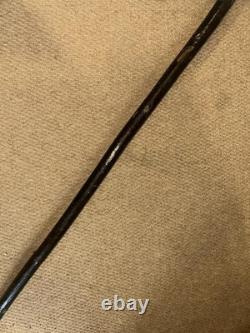 Antique Large Walking Stick / Cane Grotesque Hand-Carved African Man's Head