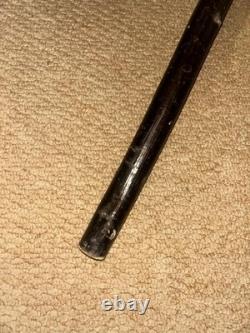 Antique Large Walking Stick / Cane Grotesque Hand-Carved African Man's Head