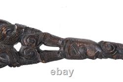 Antique Maori Carved Walking Stick
