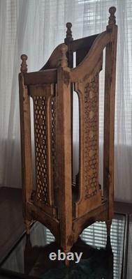 Antique Oak Umbrella Walking Stick Stand, Carved Feature Panels XMAS PRICE DROP