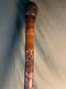 Antique Old Hand Carved Bamboo Wood Asian Chinese Japanese Cane Walking Stick