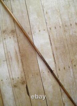 Antique Olive Wood Greek Kepkypa Corfu Walking Stick /Cane Hand-Carved Horse