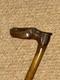 Antique Olive Wood Greek Kepkypa Corfu Walking Stick Hand-Carved Horse Handle