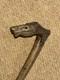 Antique Olive Wood Greek Kepkypa Corfu Walking Stick Hand-Carved Horse Handle
