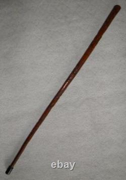 Antique Qing Dynasty Chinese Oriental Treen All Hand Carved Walking Stick / Cane