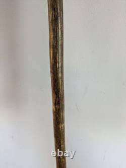 Antique Rams Horn Shepherds Crook Walking Stick Carved Handle 97cm (38.5)