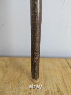 Antique Rams Horn Shepherds Crook Walking Stick Sheep Carved Handle 100cm (40)