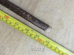 Antique Rams Horn Shepherds Crook Walking Stick Sheep Carved Handle 100cm (40)