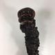 Antique Rootwood Root Wood Walking Stick With Stylised Carved Face Pommel