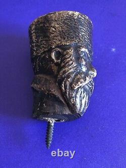 Antique Russian Hand Carved Walking Stick Handle, Circa 1900