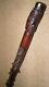 Antique Rustic Fruitwood Walking Stick Hand-Carved Faces Top & Shaft