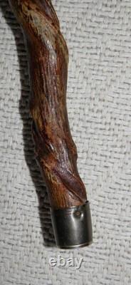 Antique Rustic Hand Carved Lincoln Imp Walking Stick / Cane Vine Twisted Shaft Antique Rustic Hand Carved Lincoln Imp Walking Stick / Cane Vine Twisted Shaft