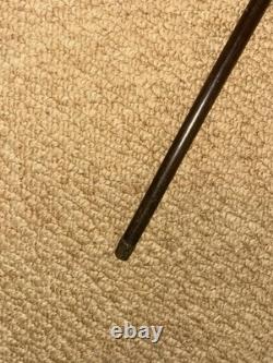 Antique Rustic Petite Walking Stick Cane Grotesque Hand-Carved Man's Head