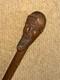 Antique Rustic Walking Stick Cane Hand Carved Bearded Man Top