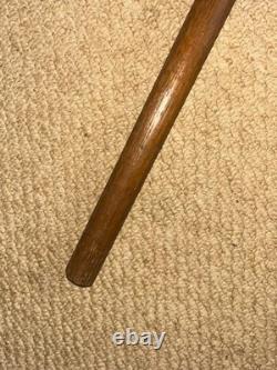 Antique Rustic Walking Stick Cane Hand Carved Bearded Man Top