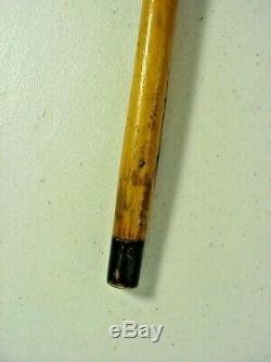 Antique SUPER FOLK ART Carved PUZZLE CANE Walking Stick Dated 1917