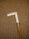 Antique Scottish Walking Cane With Hand Carved Sporran Handle 86cm