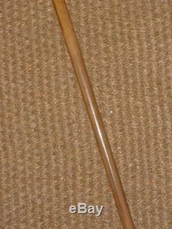 Antique Scottish Walking Cane With Hand Carved Sporran Handle 86cm