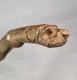 Antique Semi-Flexible Whangee Bamboo Cane Walking Stick Hand Carved Dog Handle