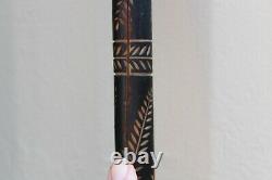 Antique Sept 1945 Hand Carved Walking Stick, Cane, Signed, Tribal, African, Explorer