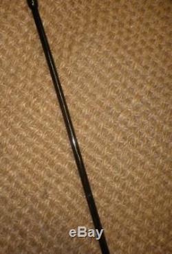 Antique Silver Carved Treen Show Dress Cane / Swagger Stick 79.5cm