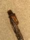 Antique South African Walking Stick Hand-Carved Paul Kruger Top & Floral Shaft