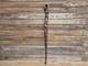 Antique Tall African Tribal Carved Walking Stick Hand Crafted Nude Snake Faces