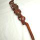 Antique Tonga Religious Walking Stick Hand-Carved Nyami Nyami & Praying People