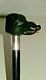 Antique Treen Walking Stick/Cane With Hand carved Wild Boar Head. HM -1911