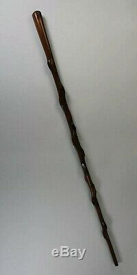 Antique VTG Hand Carved Shillelagh Cane Walking Stick