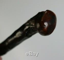 Antique VTG Hand Carved Shillelagh Cane Walking Stick