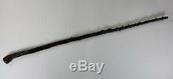 Antique VTG Hand Carved Shillelagh Cane Walking Stick