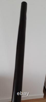 Antique Vintage African Hand Carved Ebony Walking Stick Cane 87 cm
