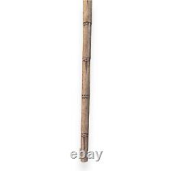 Antique Vintage Hand Carved Bamboo Crook Japanese Walking Stick / Cane 31